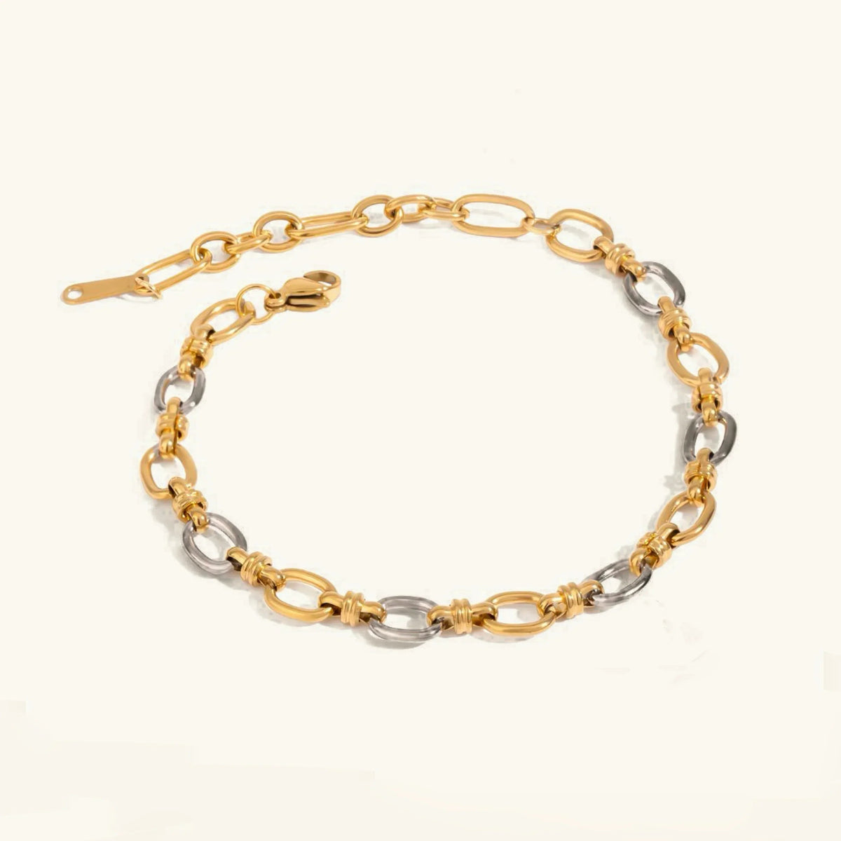 [Royal&Vicky]Addison Two Tone Gold Bracelet