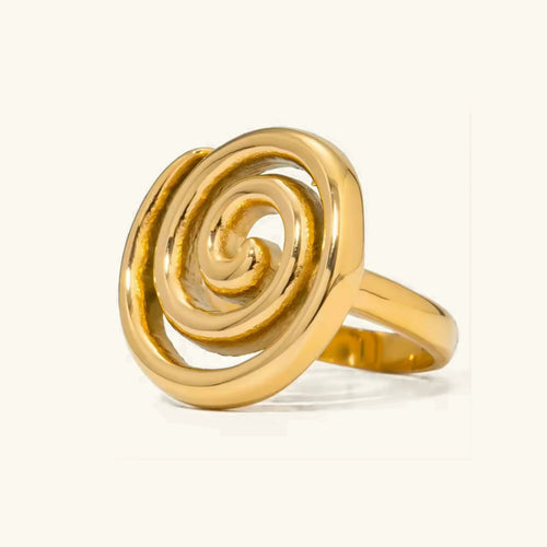 [Royal&Vicky]Christy Spiral Goldring