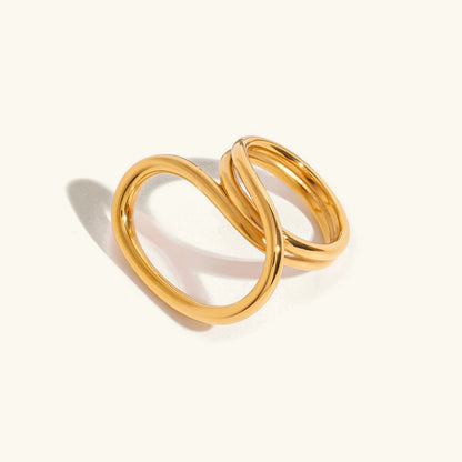 [Royal&Vicky]Meri Zeitgenössischer Goldring