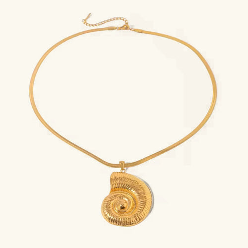 [Royal&Vicky]Cascadia Nautilus Goldhalskette