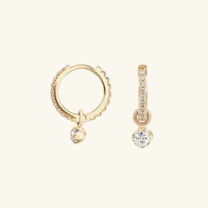 [Royal&Vicky]Blake Reversible Diamond Hoops