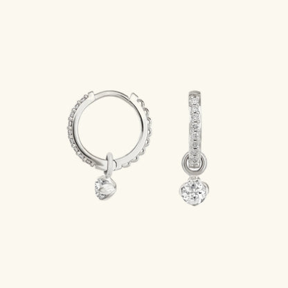 [Royal&Vicky]Blake Reversible Diamond Hoops
