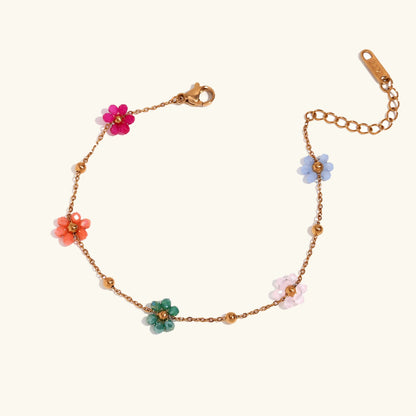 [Royal&Vicky]Azalea Floral Gold Bracelet