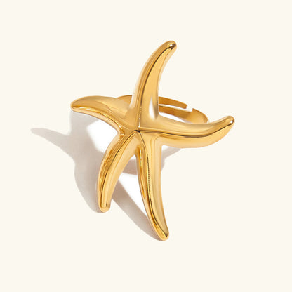 [Royal&Vicky]Oceanic Gold Seestern-Ring