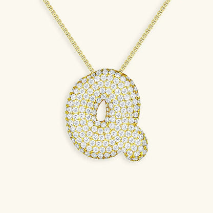 [Royal&Vicky] Bubble-Initialen-Diamantkette