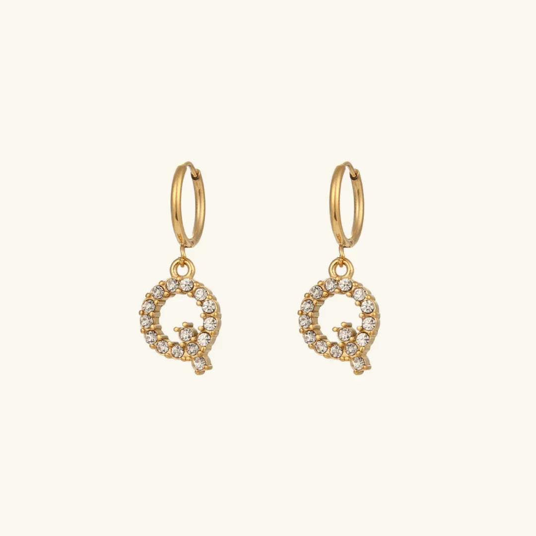 [Royal&Vicky] Wilhemina Initial Ohrringe
