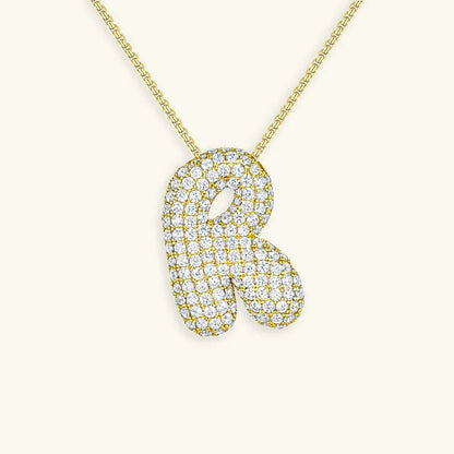[Royal&Vicky] Bubble-Initialen-Diamantkette