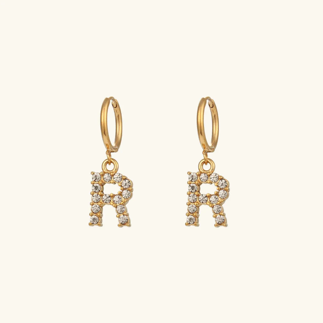 [Royal&Vicky] Wilhemina Initial Ohrringe