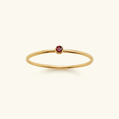 [Royal&Vicky]Amelia Birthstone Stacker Ring