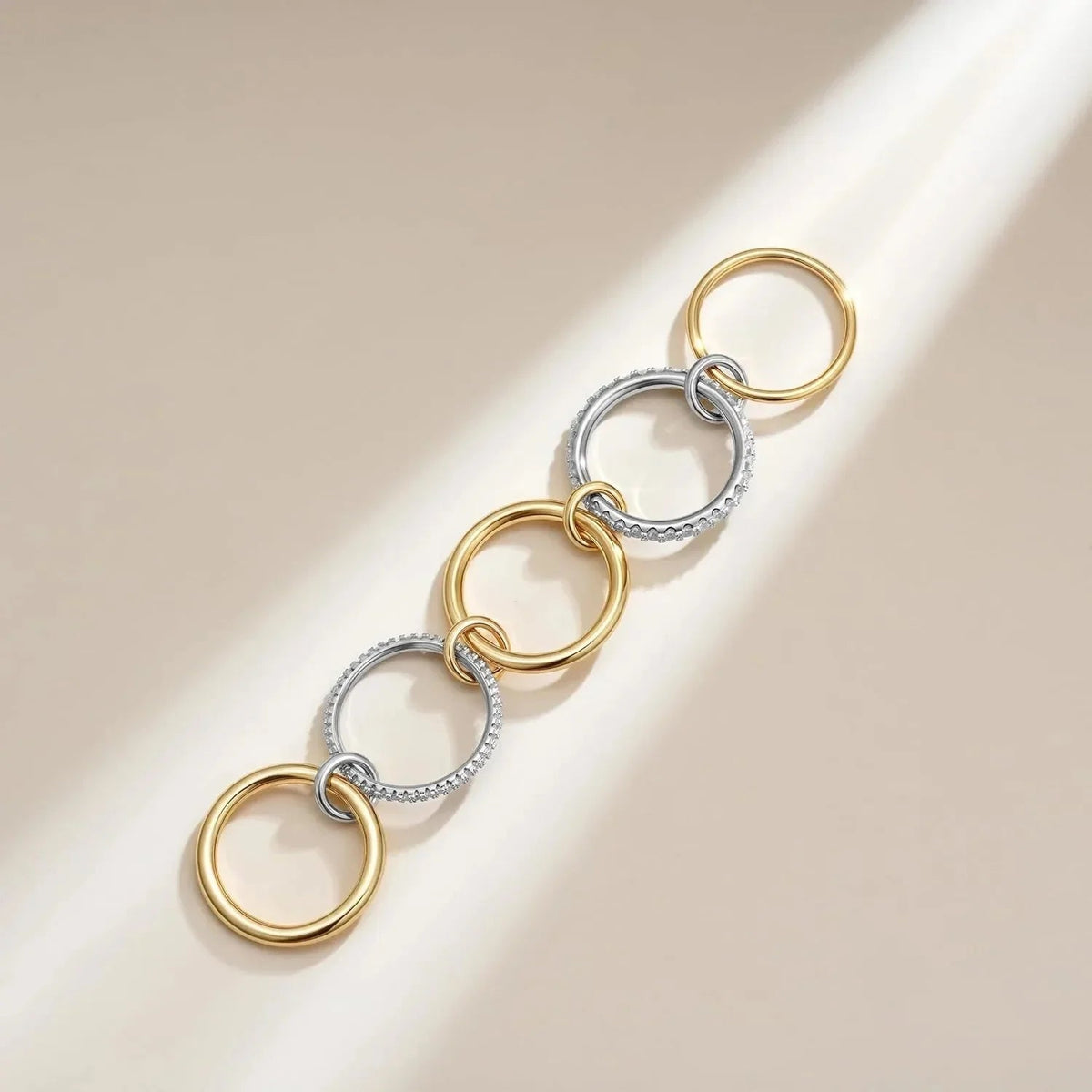 [Royal&Vicky]Vera Stacked Diamond Ring