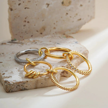 [Royal&Vicky]Blaise Stacked Diamond Ring