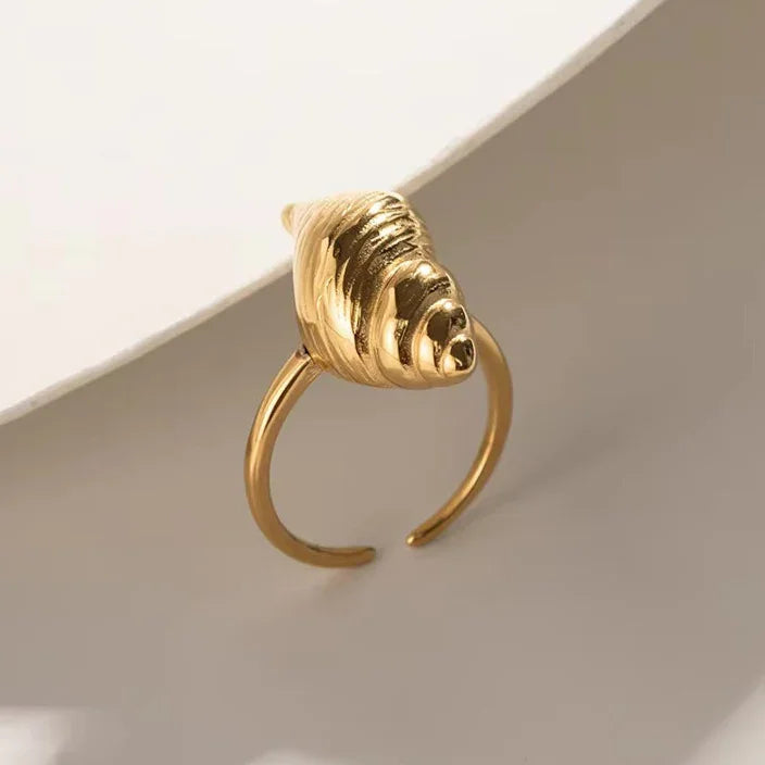 [Royal&Vicky]Ohana Meeresmuschel Goldring