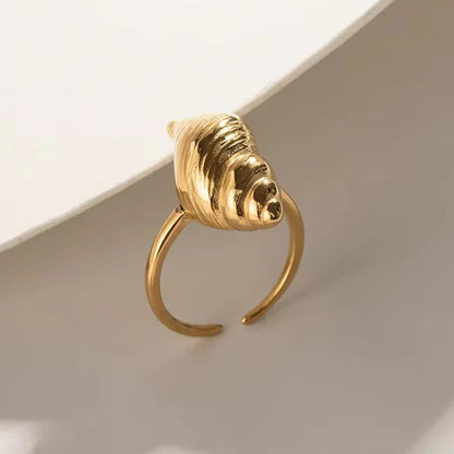 [Royal&Vicky]Ohana Meeresmuschel Goldring