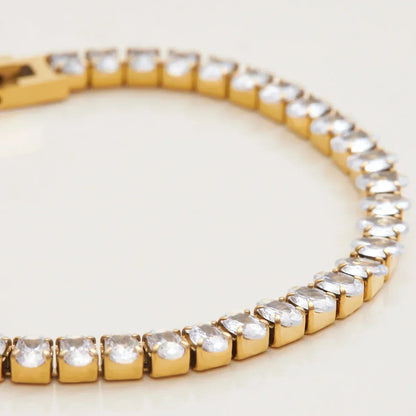 [Royal&Vicky]オーバルカットテニスブレスレット