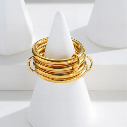 [Royal&Vicky]Alexandria Two-Tone Stacked Ring