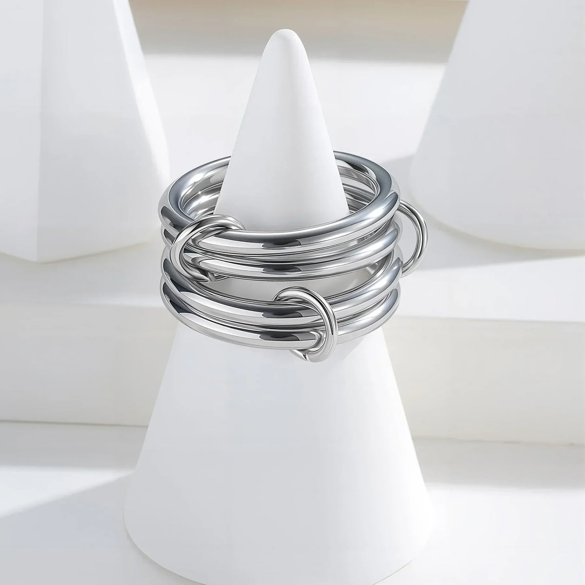 [Royal&Vicky]Alexandria Two-Tone Stacked Ring