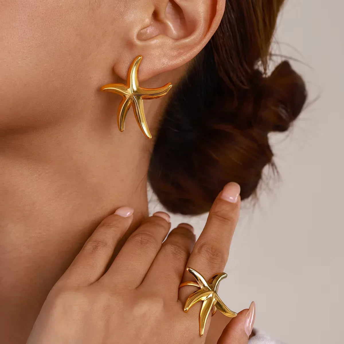 [Royal&Vicky]Oceanic Gold Seestern-Ring