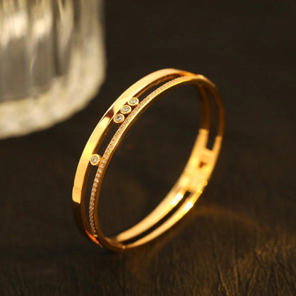 [Royal Jewellery]Move Romane Diamond Bangle Bracelet