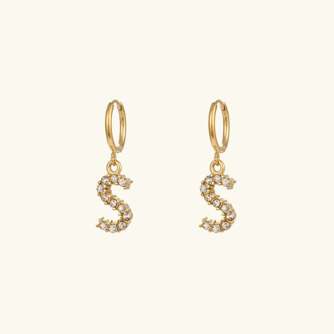 [Royal&Vicky] Wilhemina Initial Ohrringe