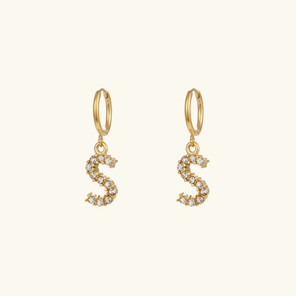 [Royal&Vicky] Wilhemina Initial Ohrringe