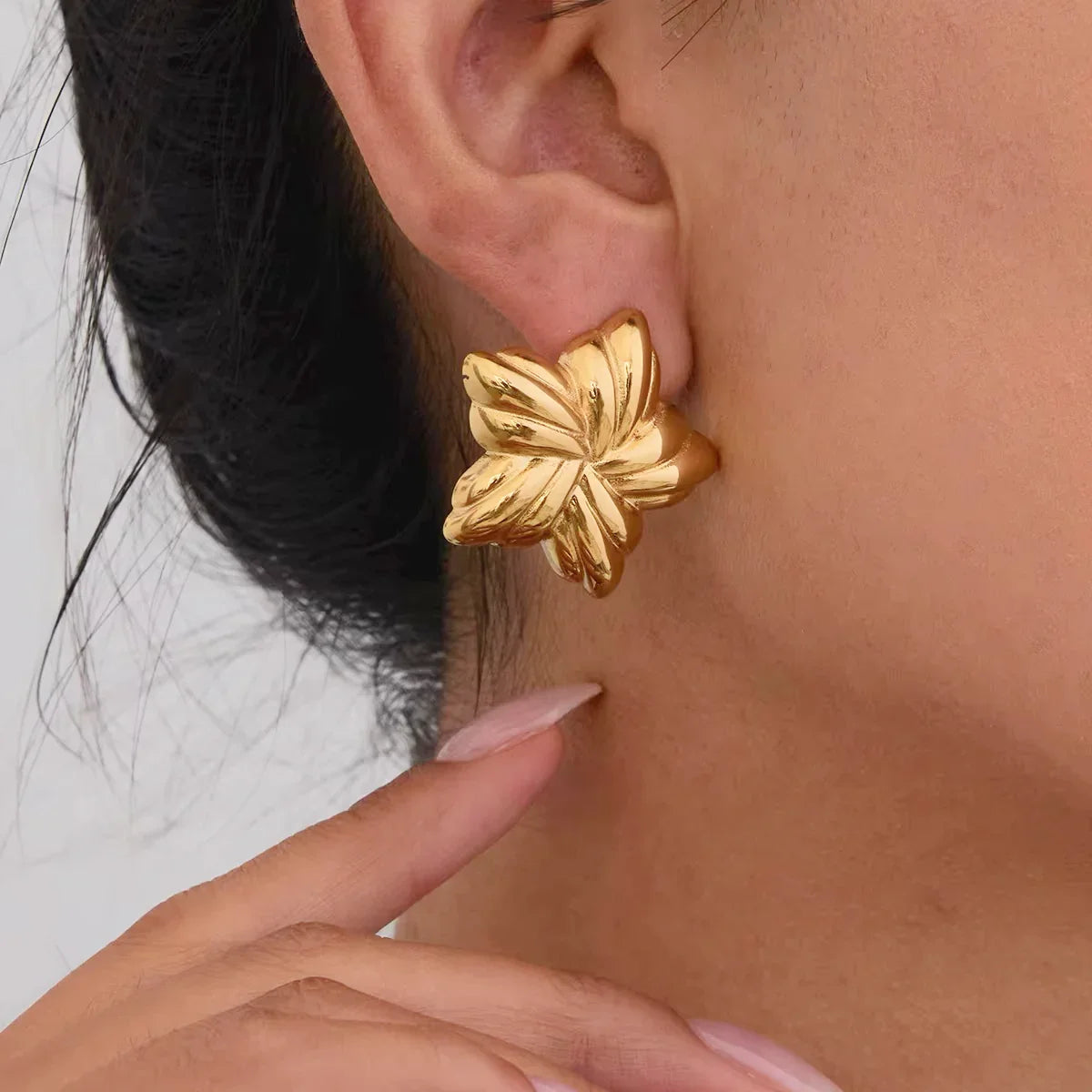 [Royal&Vicky]Thymes Gold Star Ohrringe