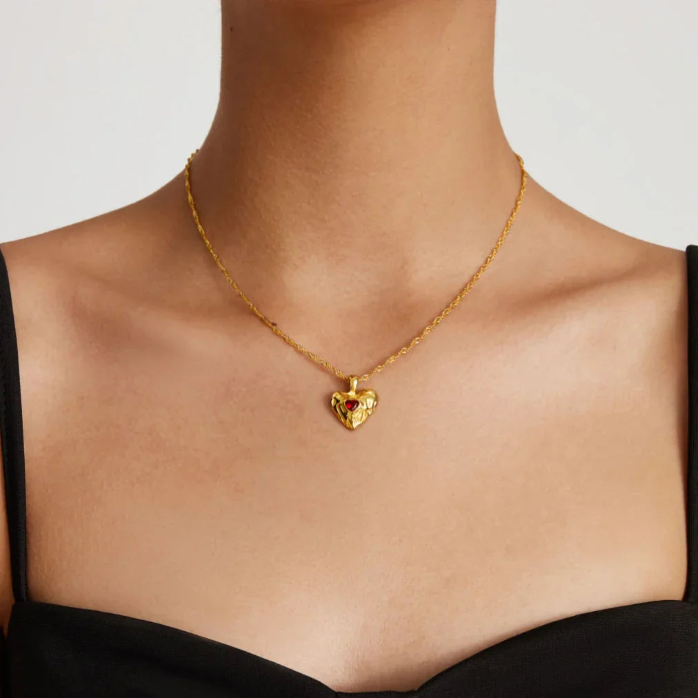 [Royal&Vicky]Vesper Gold Heart Necklace