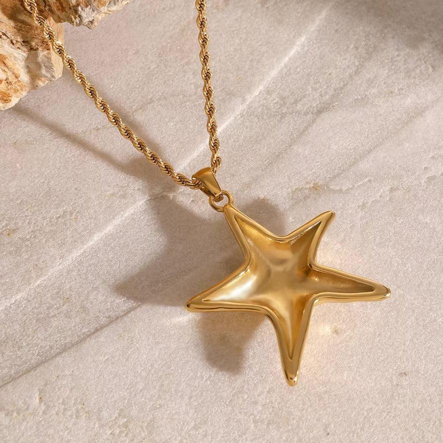 [Royal&Vicky]Tammy Gold Seestern-Halskette