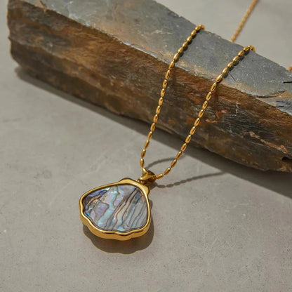 [Royal&Vicky]Nixie Gold Seashell Pendant