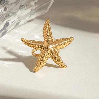 [Royal&Vicky]Seabreeze Gold Starfish Ring