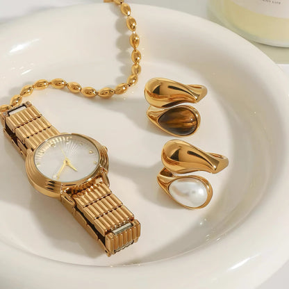 [Royal&Vicky]マーラ アンバーパールリング