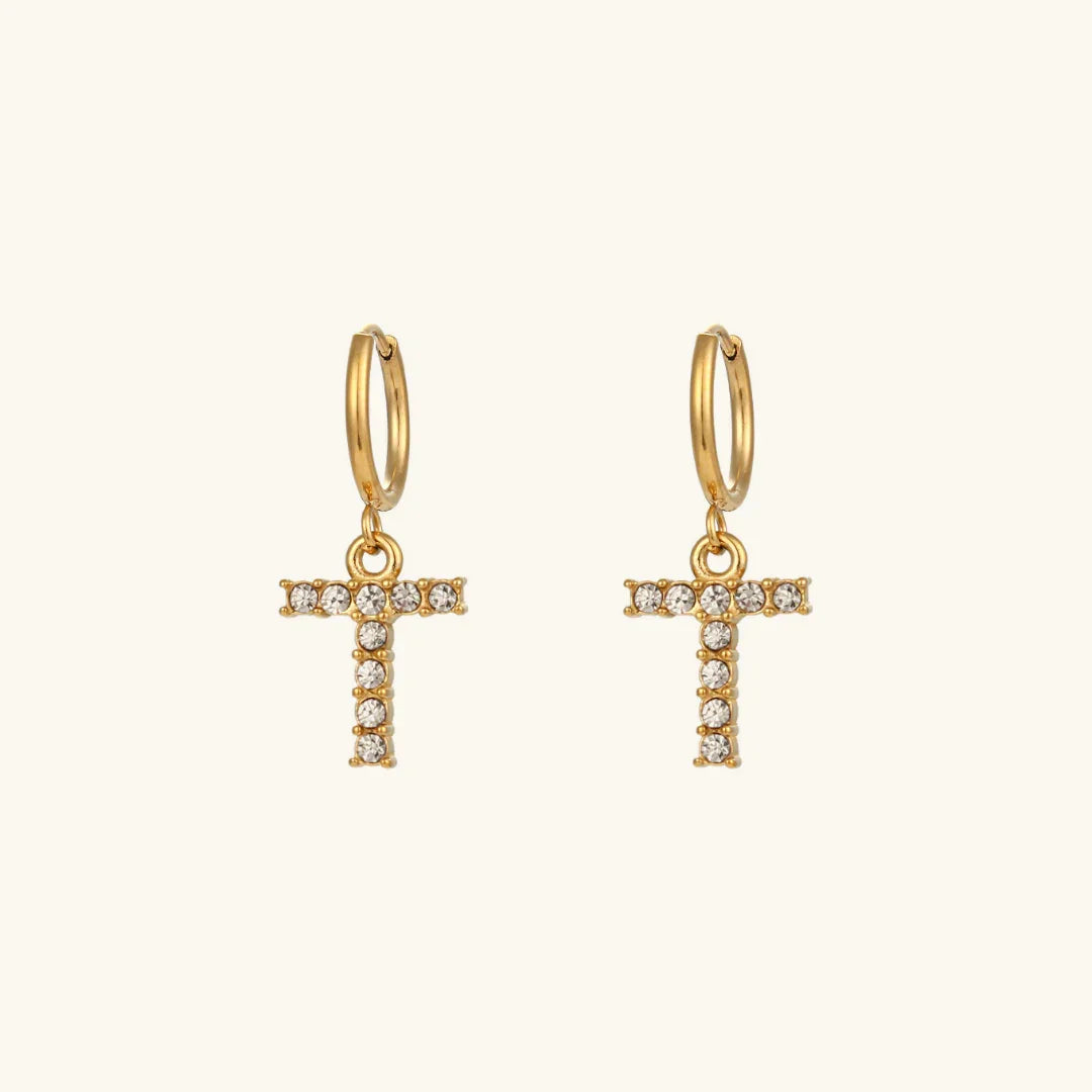 [Royal&Vicky] Wilhemina Initial Ohrringe