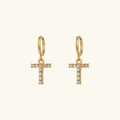 [Royal&Vicky] Wilhemina Initial Ohrringe