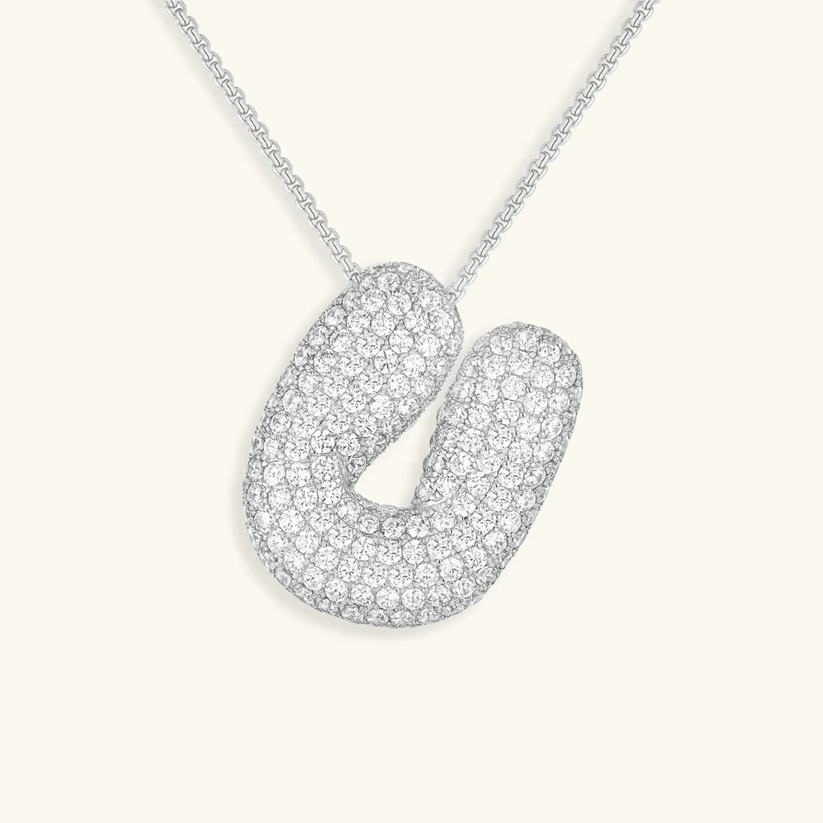 [Royal&Vicky] Bubble-Initialen-Diamantkette
