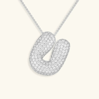 [Royal&Vicky] Bubble-Initialen-Diamantkette