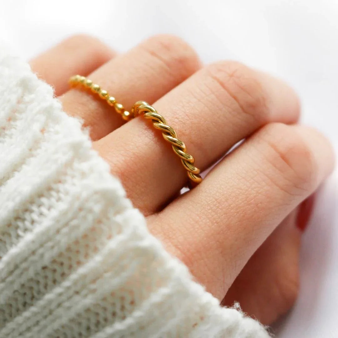 [Royal&Vicky]Melody Gold Twist Ring