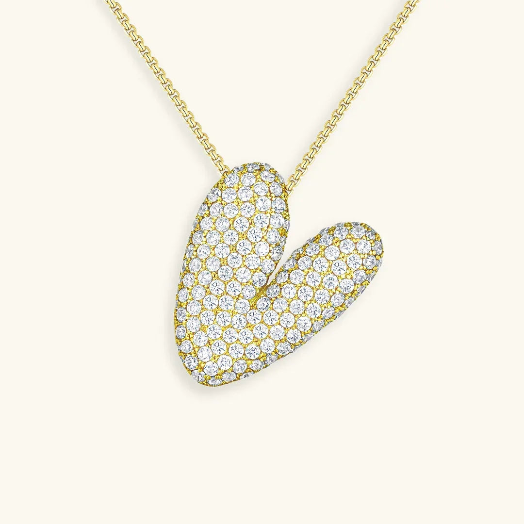 [Royal&Vicky] Bubble-Initialen-Diamantkette