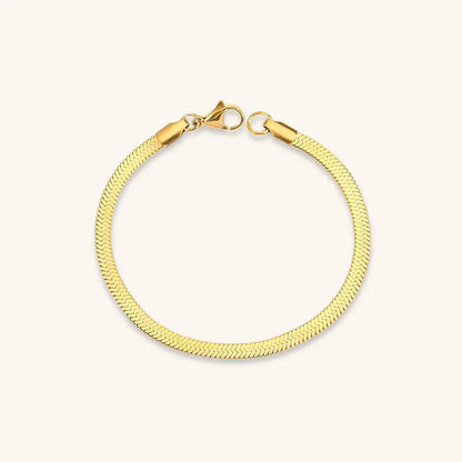 [Royal&Vicky]Vida Gold Herringbone Bracelet