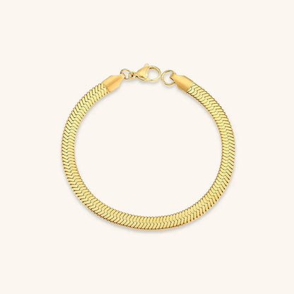 [Royal&Vicky]Vida Gold Herringbone Bracelet