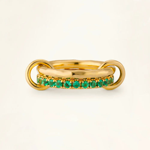 [Royal&Vicky]Viridian gestapelter Diamantring