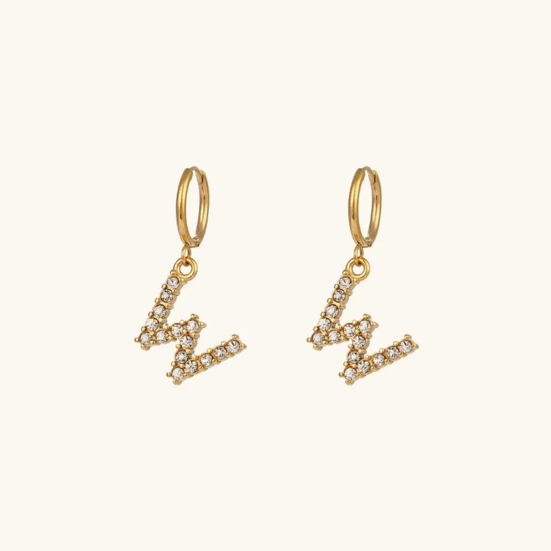 [Royal&Vicky] Wilhemina Initial Ohrringe
