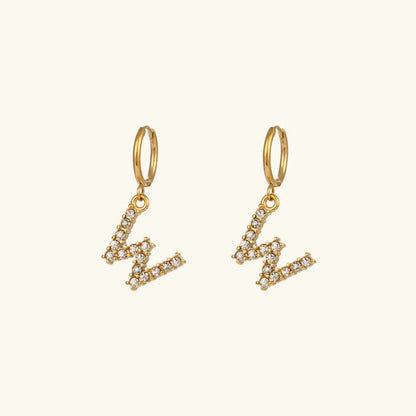 [Royal&Vicky] Wilhemina Initial Ohrringe