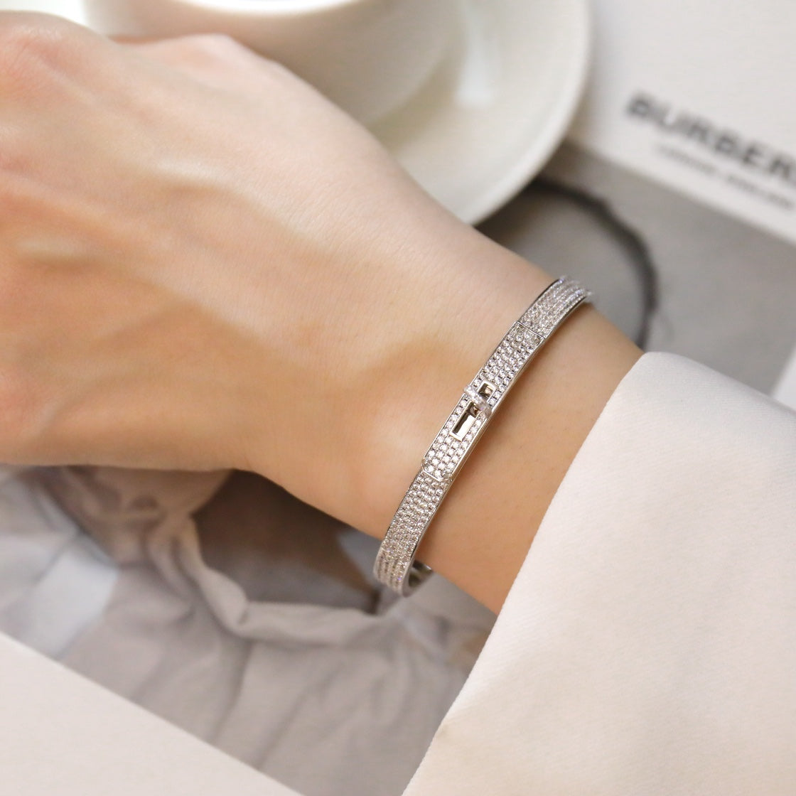 [Royal Jewellery]KELLY BRACELET DIAMOND PAVED