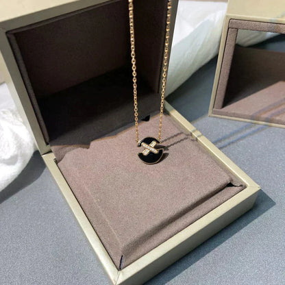 [ROYAL]JEUX DE ROSE GOLD DIAMOND NECKLACE