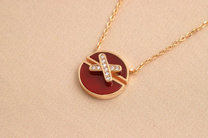 [ROYAL]JEUX DE ROSE GOLD DIAMOND NECKLACE