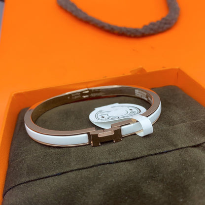 [Royal Jewellery]CLASSIC HM CLIC WHITE 8MM ENAMEL BRACELET