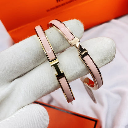 [Royal Jewellery]CLASSIC HM CLIC  PINK 8MM ENAMEL BRACELET