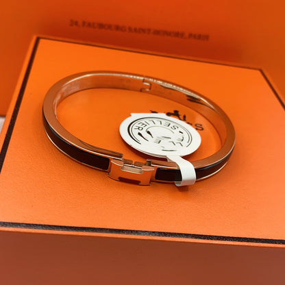 [Royal Jewellery]CLASSIC HM CLIC BLACK 8MM ENAMEL BRACELET