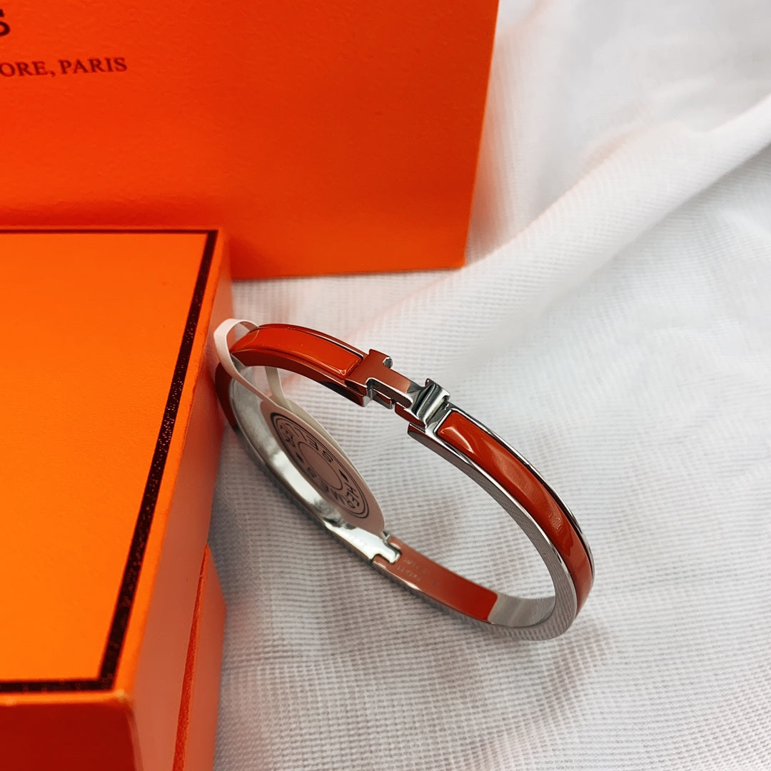 [Royal Jewellery]CLASSIC HM CLIC RED 8MM ENAMEL BRACELET