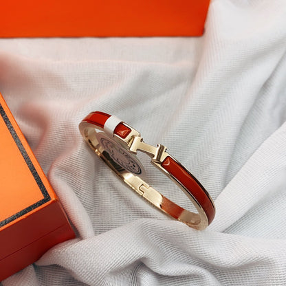 [Royal Jewellery]CLASSIC HM CLIC RED 8MM ENAMEL BRACELET