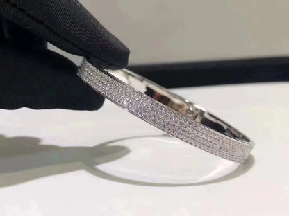 [Royal Jewellery]HM KELLY BRACELET IN SILVER AND FULL PAVE DIAMOND